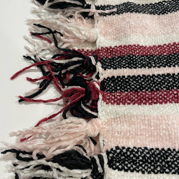 Charter Club Pink and Black Plaid Scarf - Picture 3 of 3